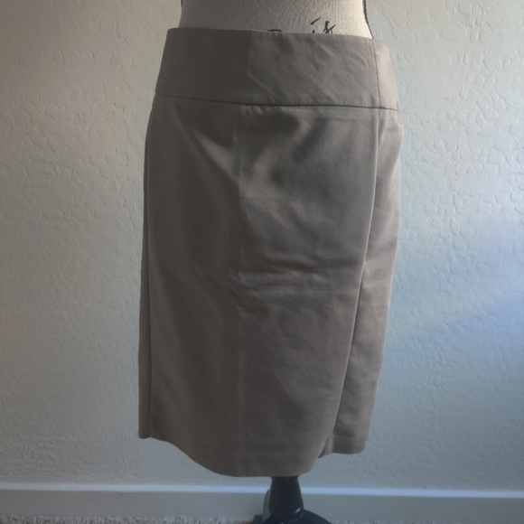 🆕 Apt 9 Tan cotton-blend work office career business casual Pencil Skirt_2 - Picture 1 of 7